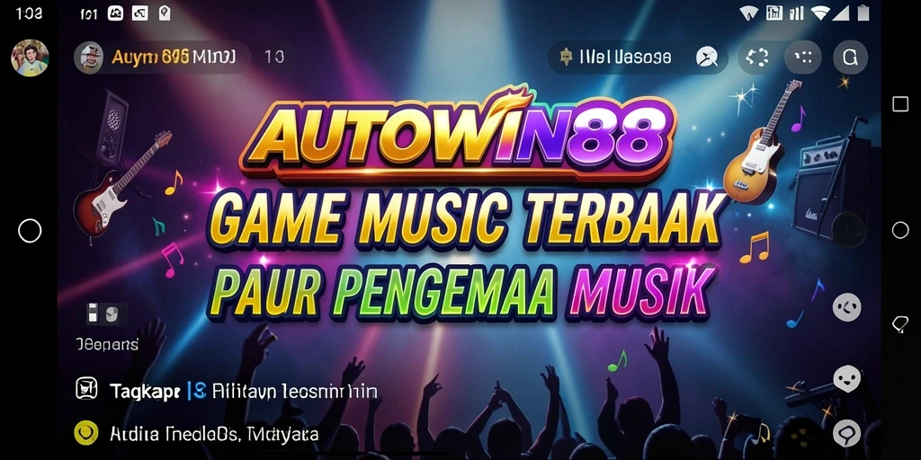 Tampilan gameplay menarik dari AUTOWIN88 dengan berbagai pilihan lagu.