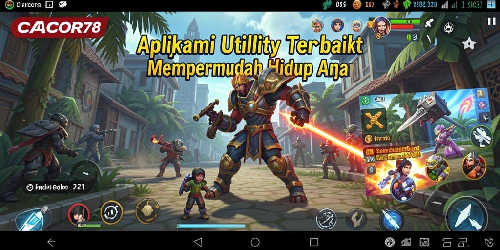 Tampilan antarmuka CACOR78 yang menarik dan fungsional.