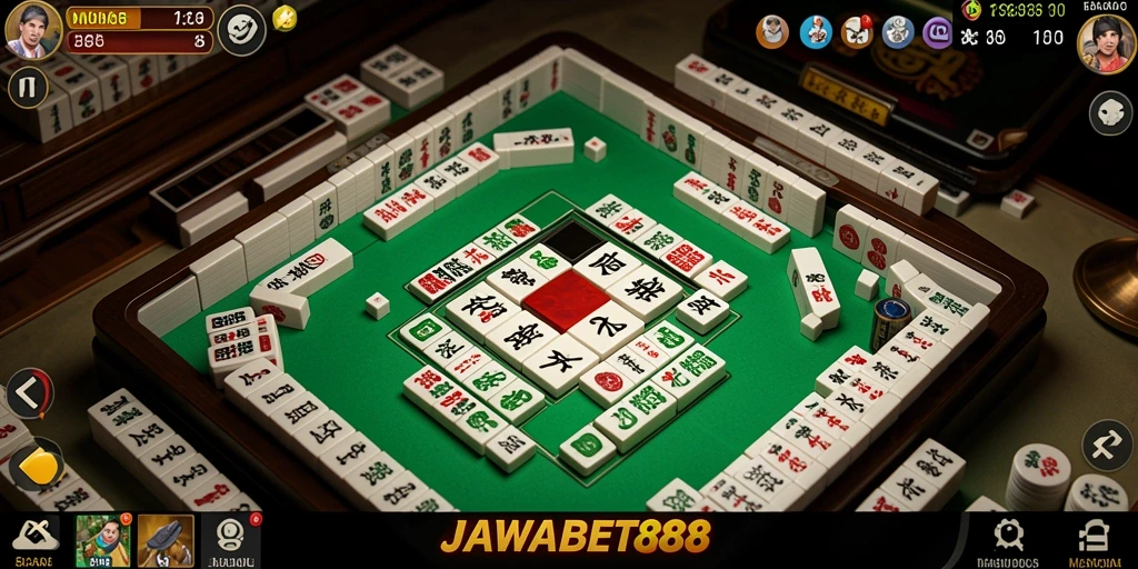 Tampilan permainan <strong>Mahjong</strong> yang menarik dalam <strong>JAWABET88</strong>.