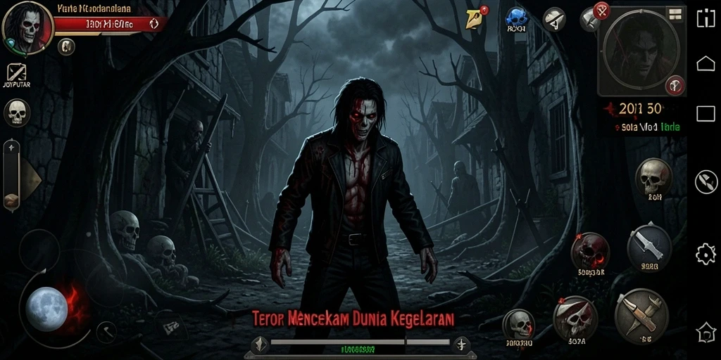 Gameplay menyeramkan dalam atmosfir gelap dan mencekam.