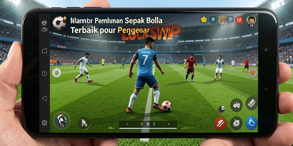 Tampilan gameplay seru dalam LUCKSVIP bermain sepak bola.