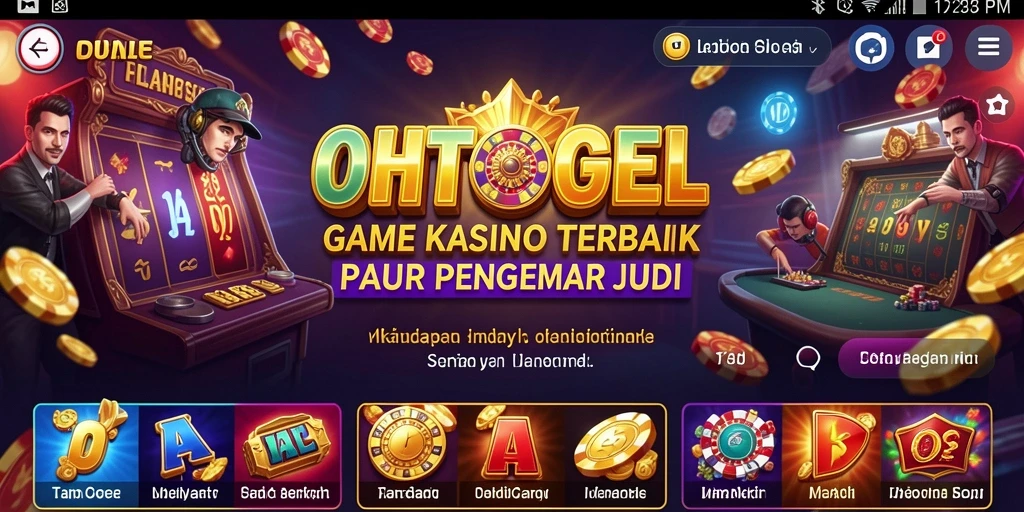 Tangkapan layar OHTOGEL menampilkan suasana permainan Kasino yang menarik.