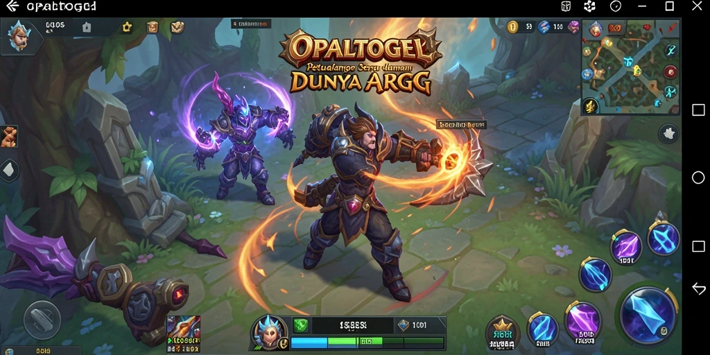 Screenshot OPALTOGEL menampilkan aksi mendebarkan dalam pertarungan ARPG.