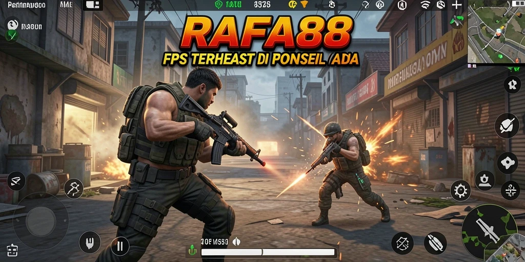 Screenshot utama RAFA88 menampilkan intensitas pertempuran FPS yang nyata.