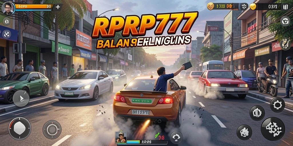Tampilan antarmuka balapan yang menegangkan dalam RPRP777.